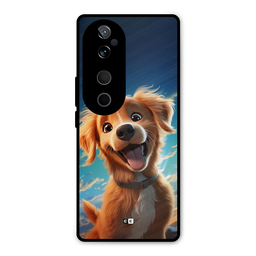 Happy Puppy Metal Back Case for Vivo T3 Ultra