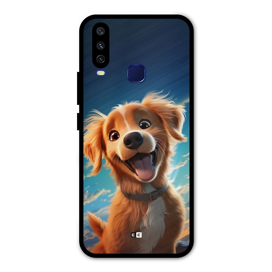Happy Puppy Metal Back Case for Vivo V17