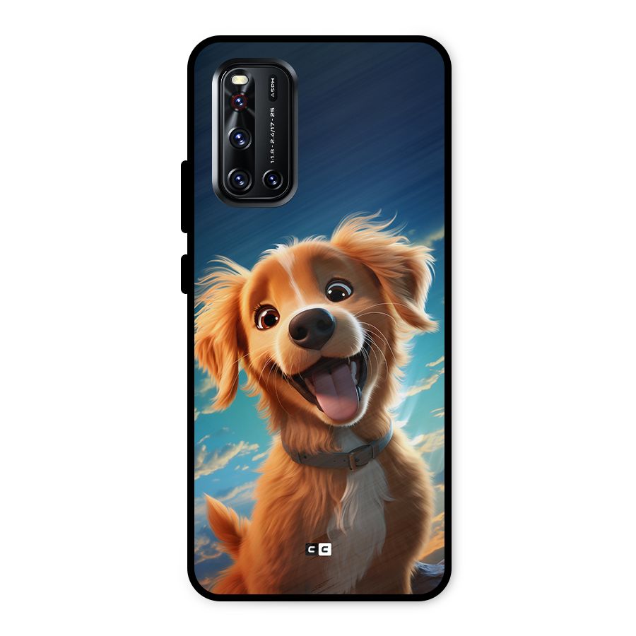 Happy Puppy Metal Back Case for Vivo V19