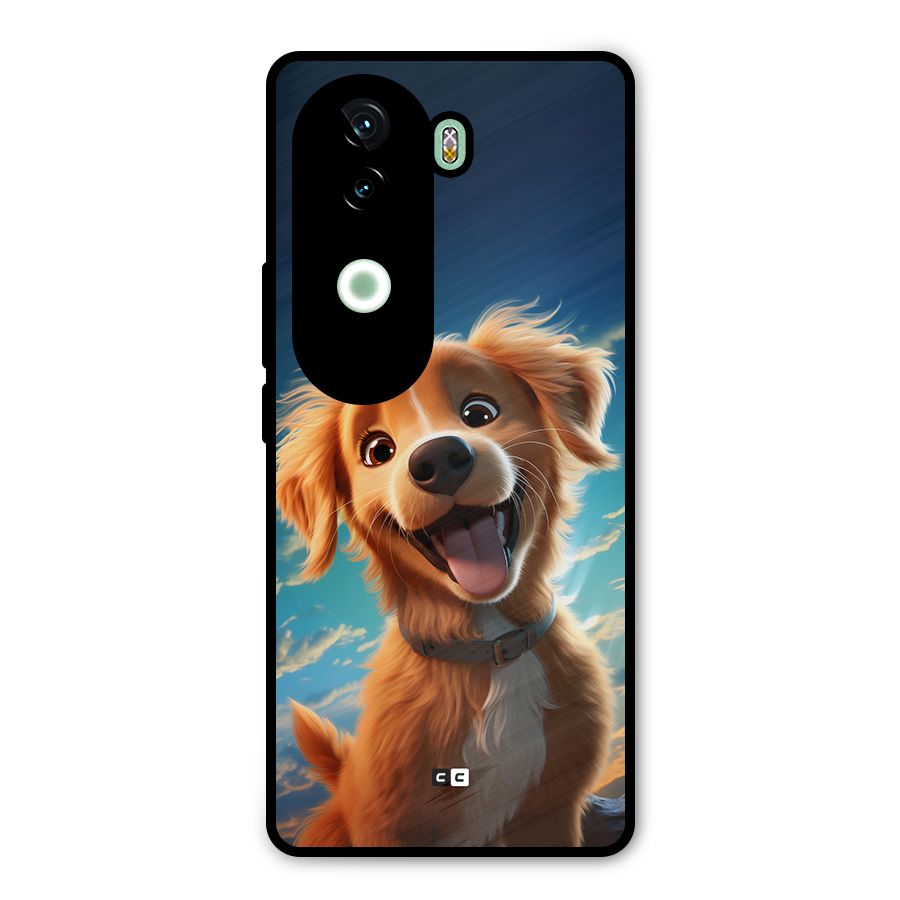 Happy Puppy Metal Back Case for Vivo V40e