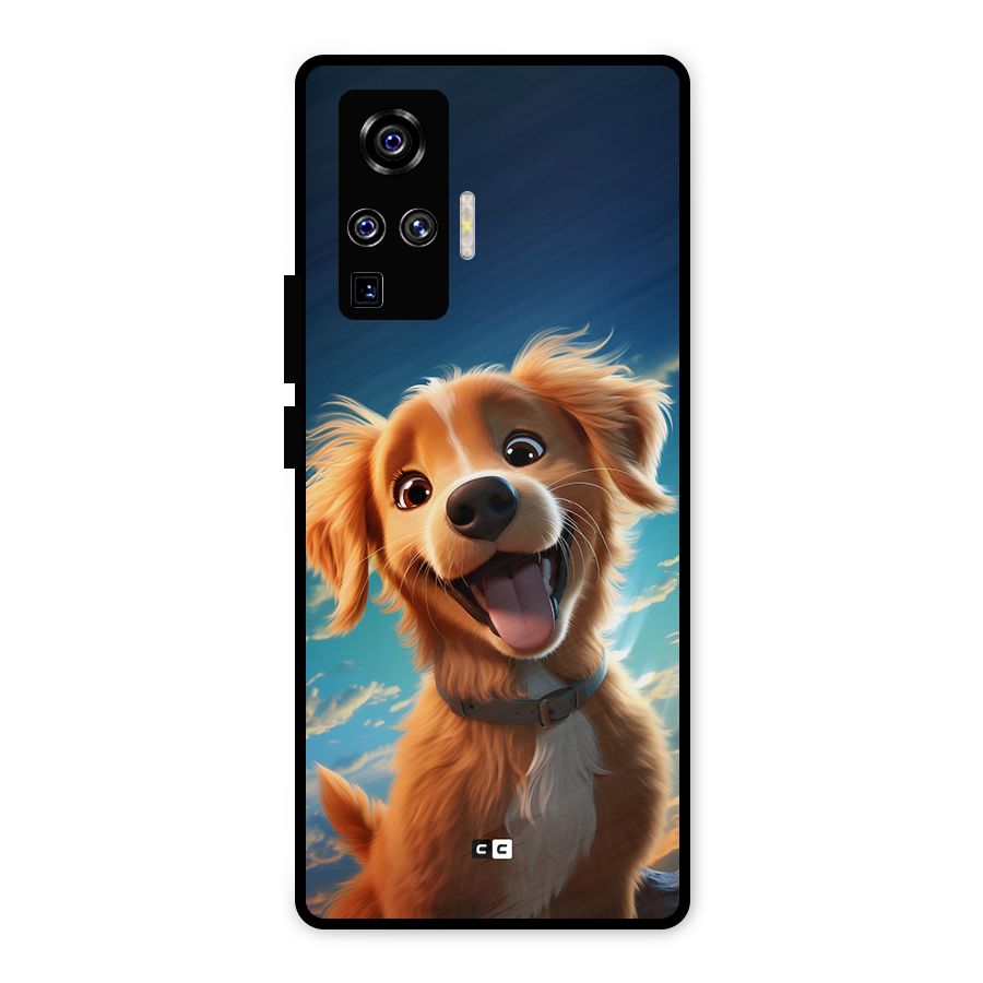Happy Puppy Metal Back Case for Vivo X50 Pro