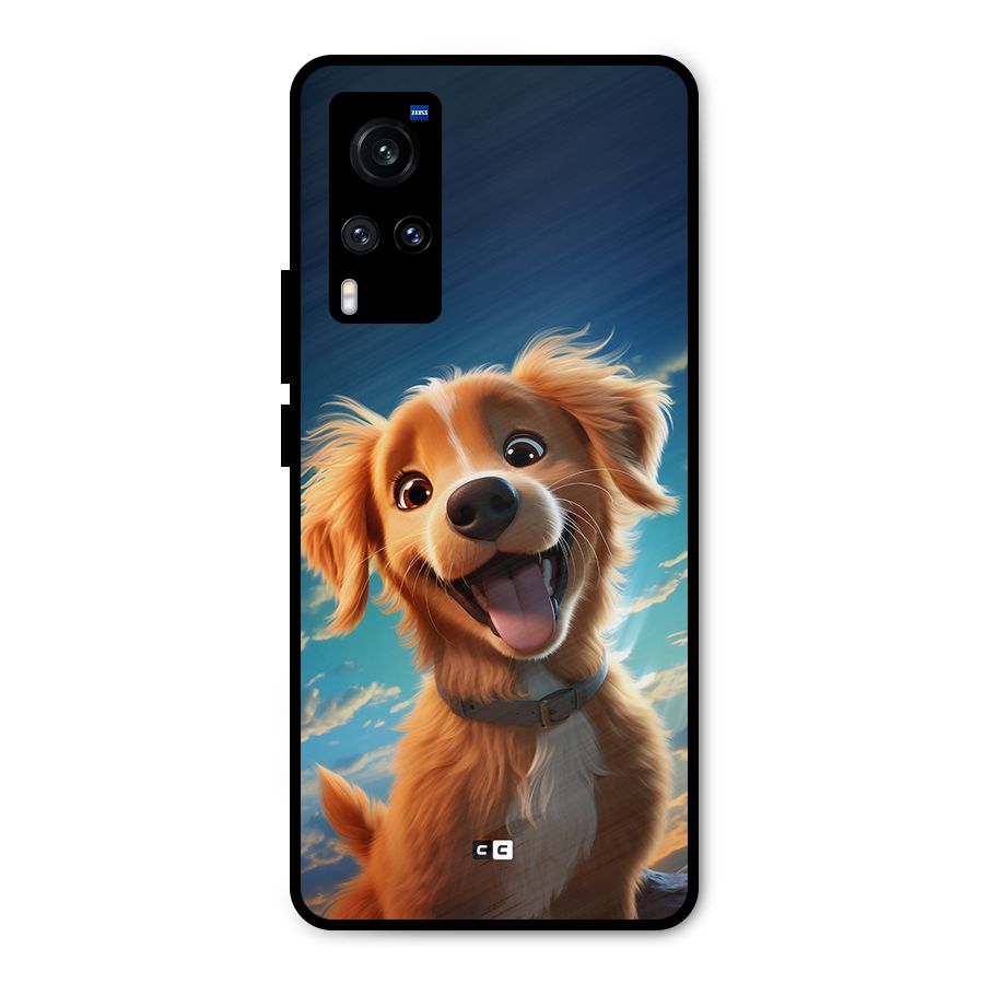 Happy Puppy Metal Back Case for Vivo X60