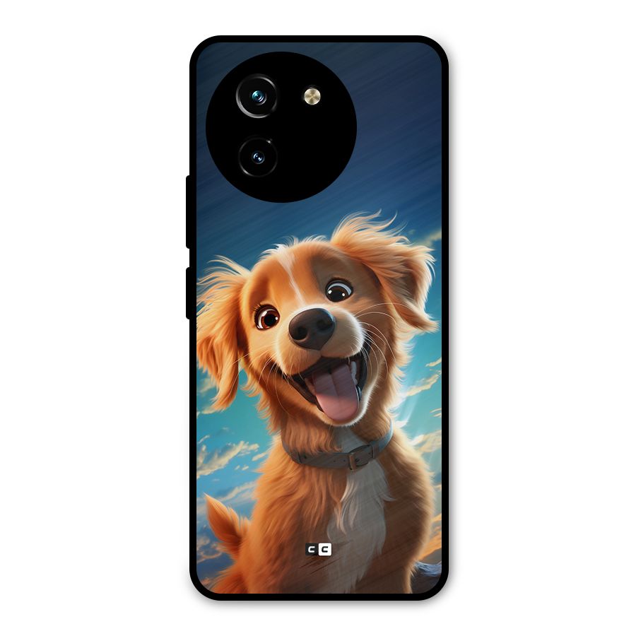 Happy Puppy Metal Back Case for Vivo Y200i