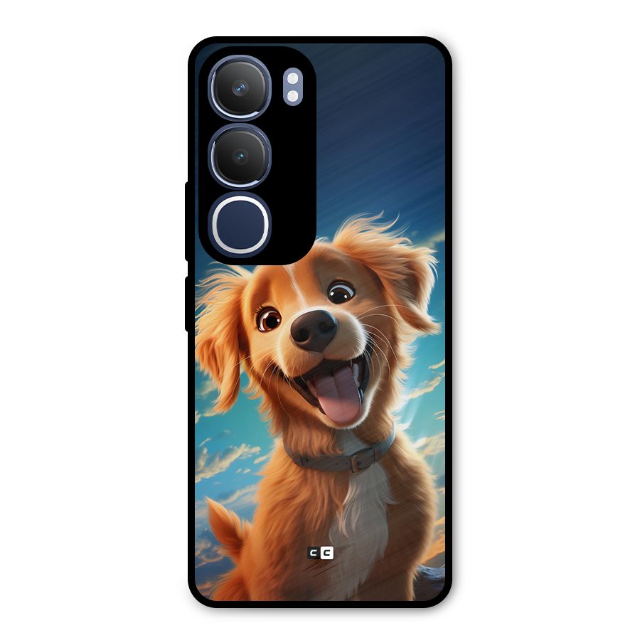 Happy Puppy Metal Back Case for Vivo Y29