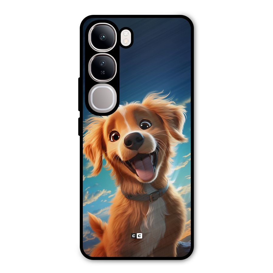 Happy Puppy Metal Back Case for Vivo Y300