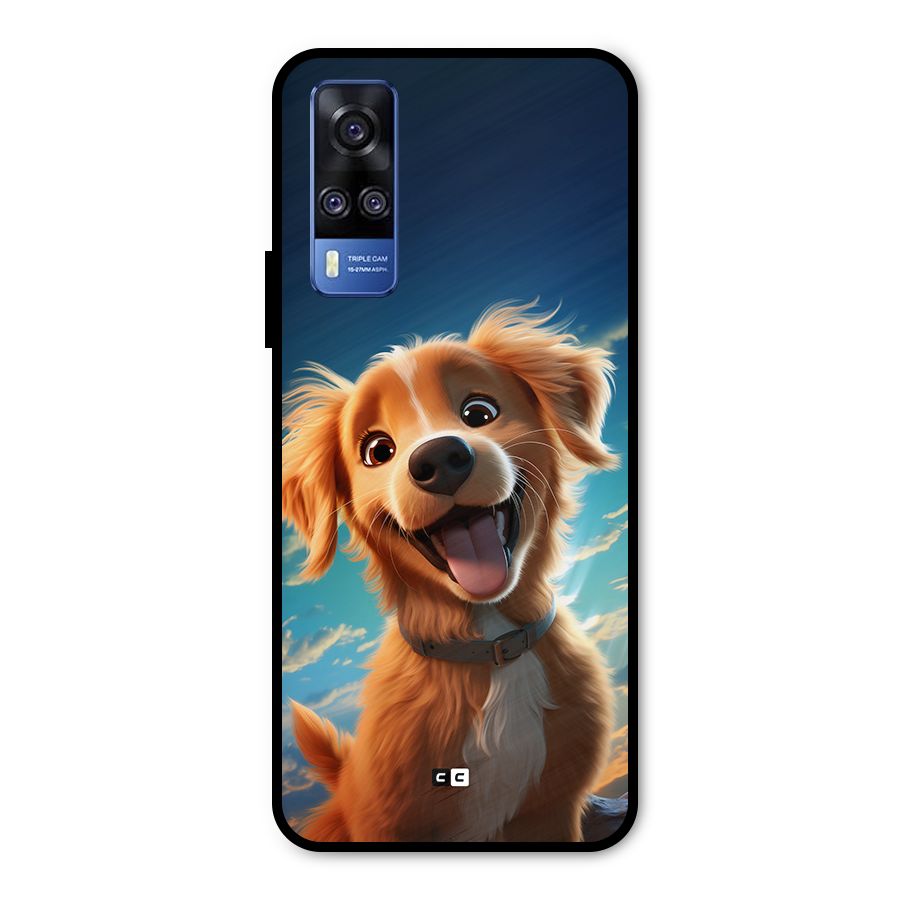 Happy Puppy Metal Back Case for Vivo Y31