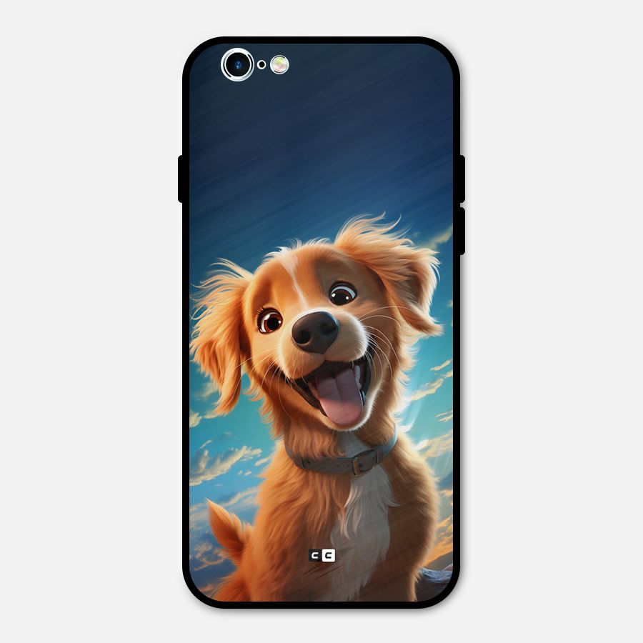 Happy Puppy Metal Back Case for iPhone 6 6s