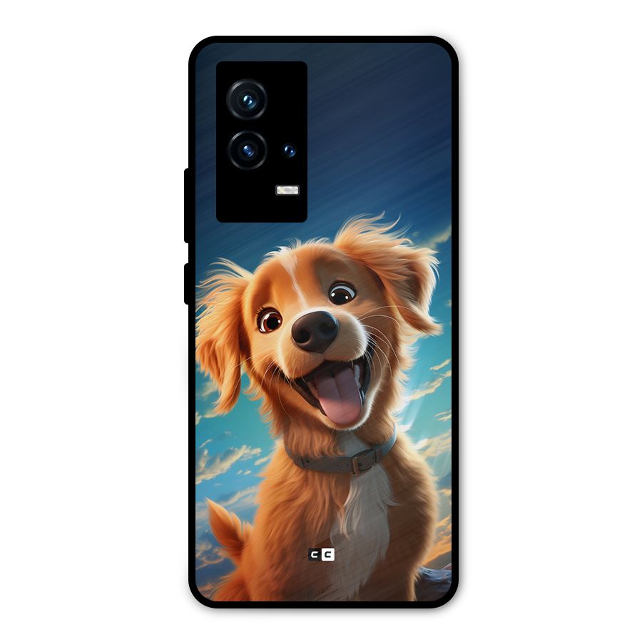 Happy Puppy Metal Back Case for iQOO 9 5G