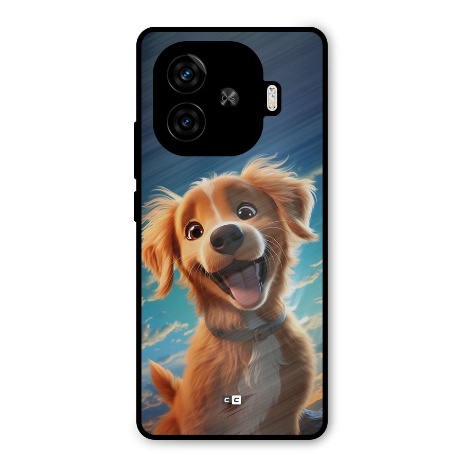 Happy Puppy Metal Back Case for iQOO Z9 Turbo
