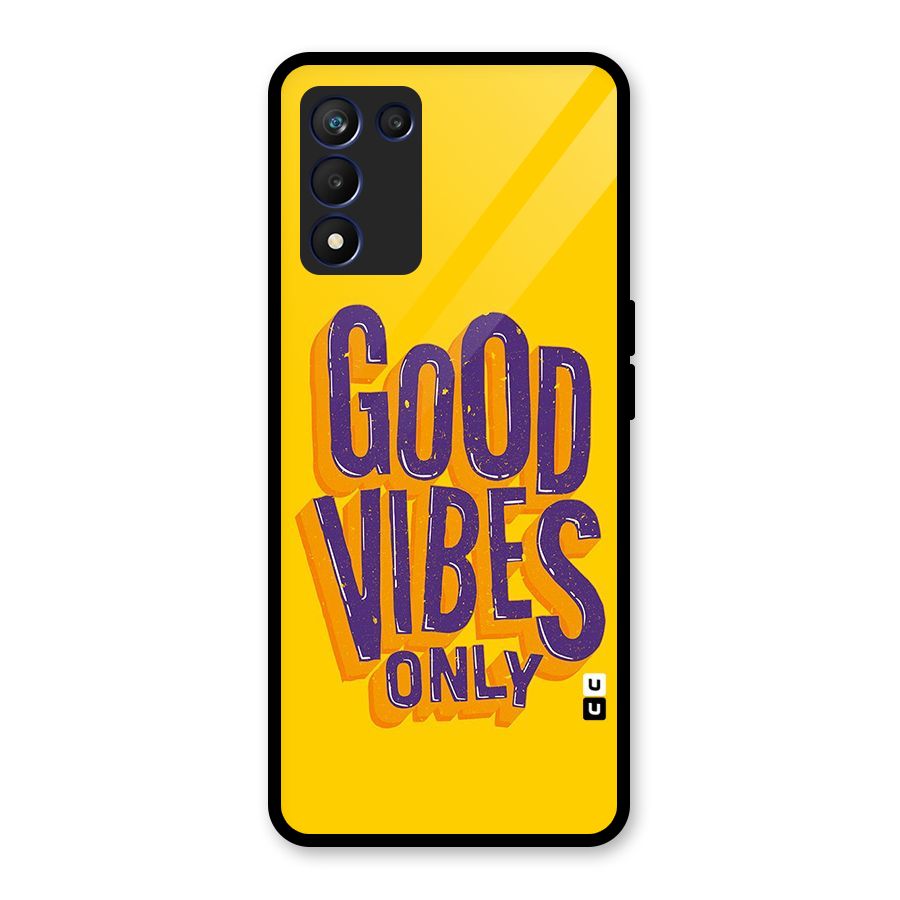Happy Vibes Only Glass Back Case for Realme 9 5G Speed