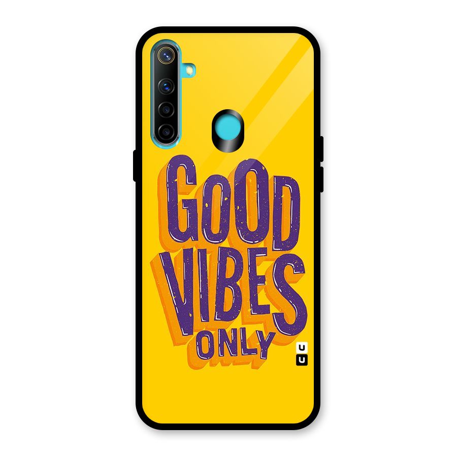 Happy Vibes Only Glass Back Case for Realme Narzo 10