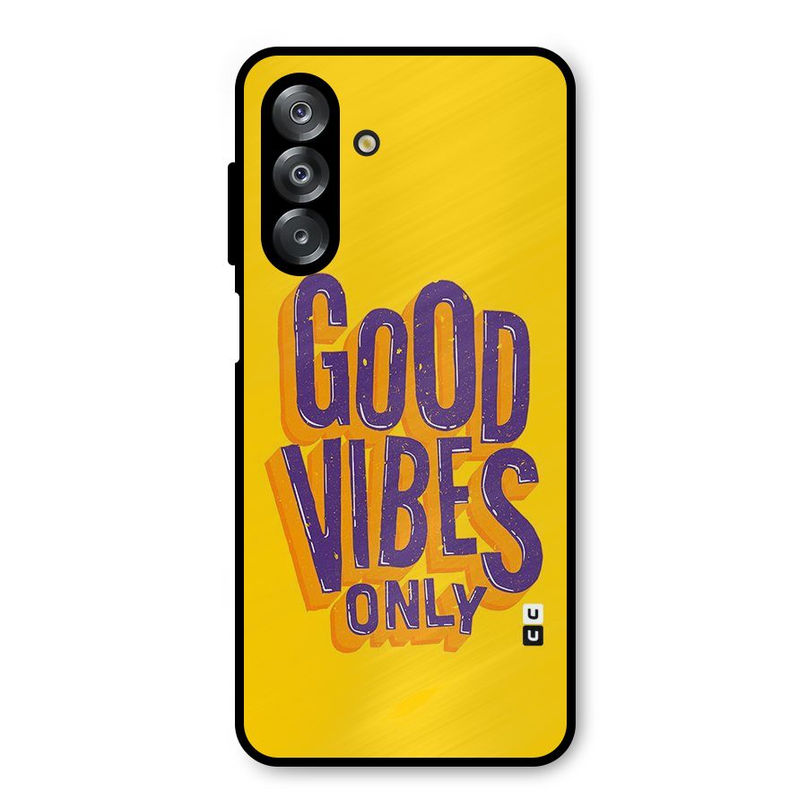 Happy Vibes Only Metal Back Case for Galaxy A26