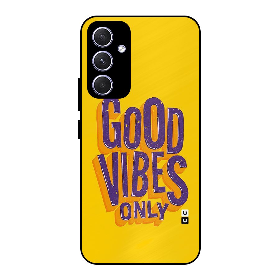 Happy Vibes Only Metal Back Case for Galaxy A54