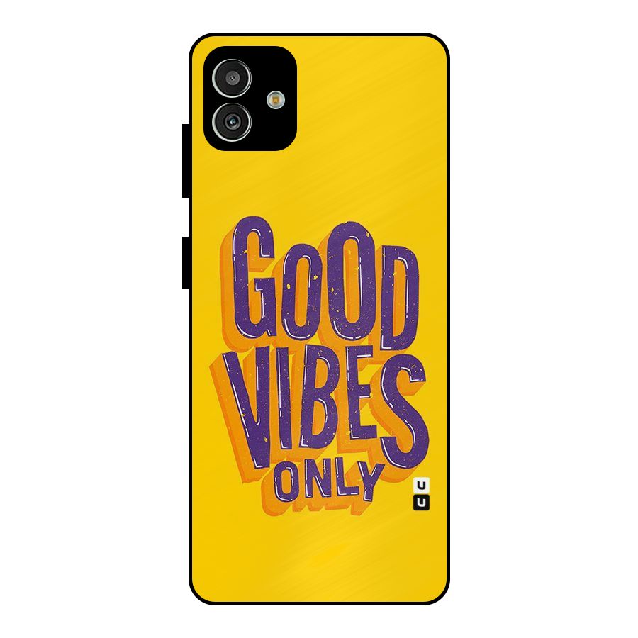 Happy Vibes Only Metal Back Case for Galaxy M13 5G