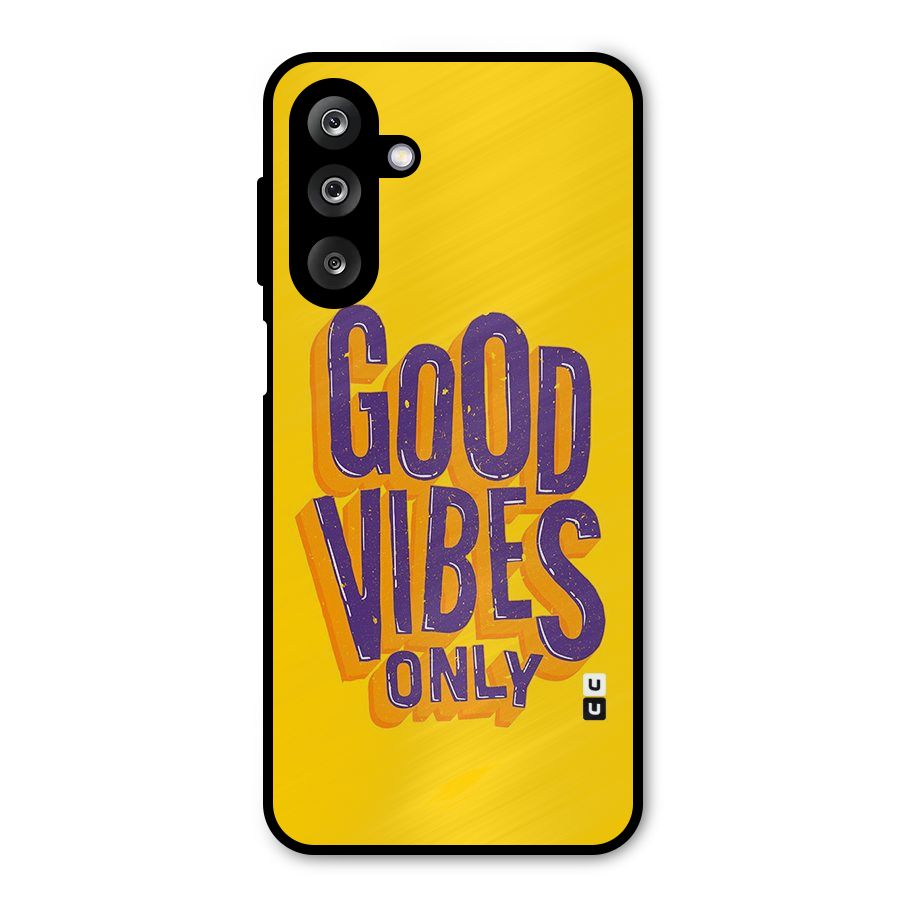 Happy Vibes Only Metal Back Case for Galaxy M36