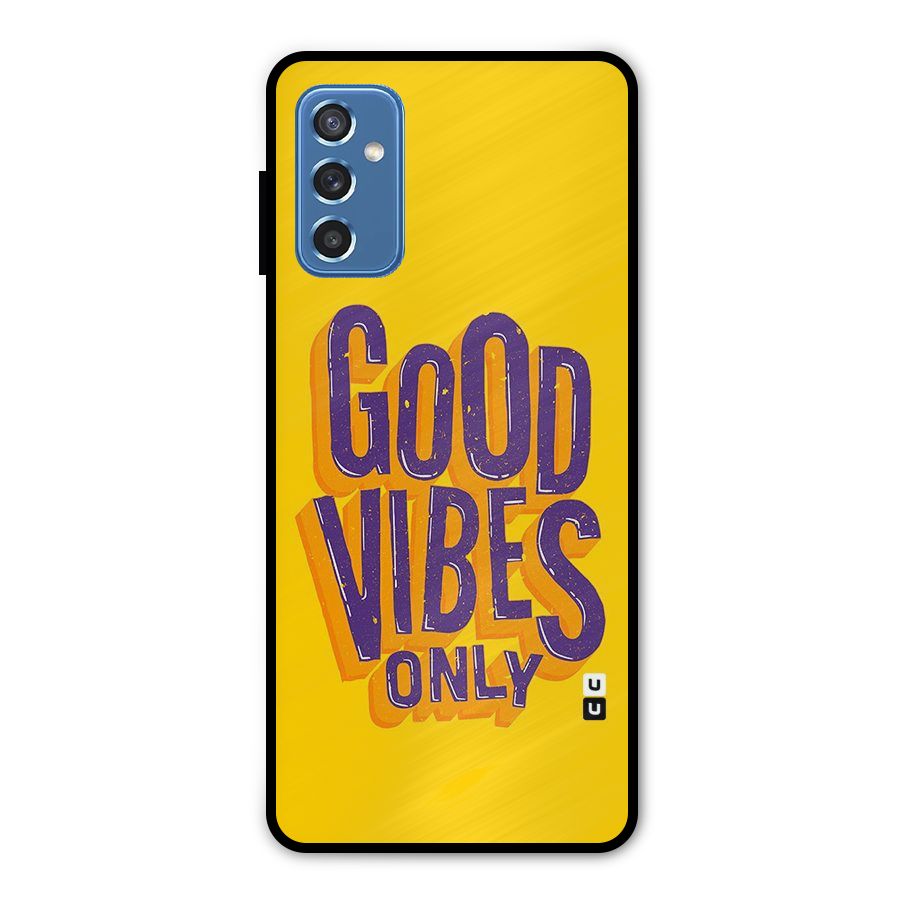Happy Vibes Only Metal Back Case for Galaxy M52 5G