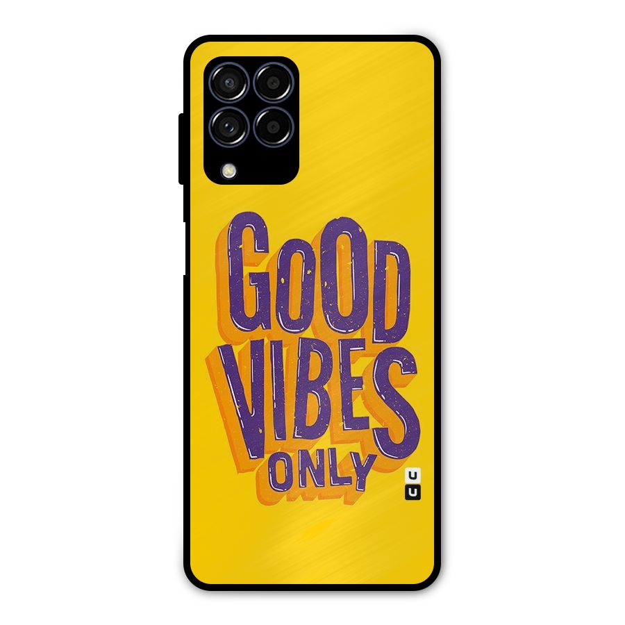 Happy Vibes Only Metal Back Case for Galaxy M53 5G