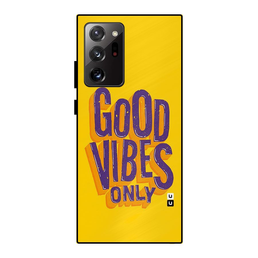 Happy Vibes Only Metal Back Case for Galaxy Note 20 Ultra