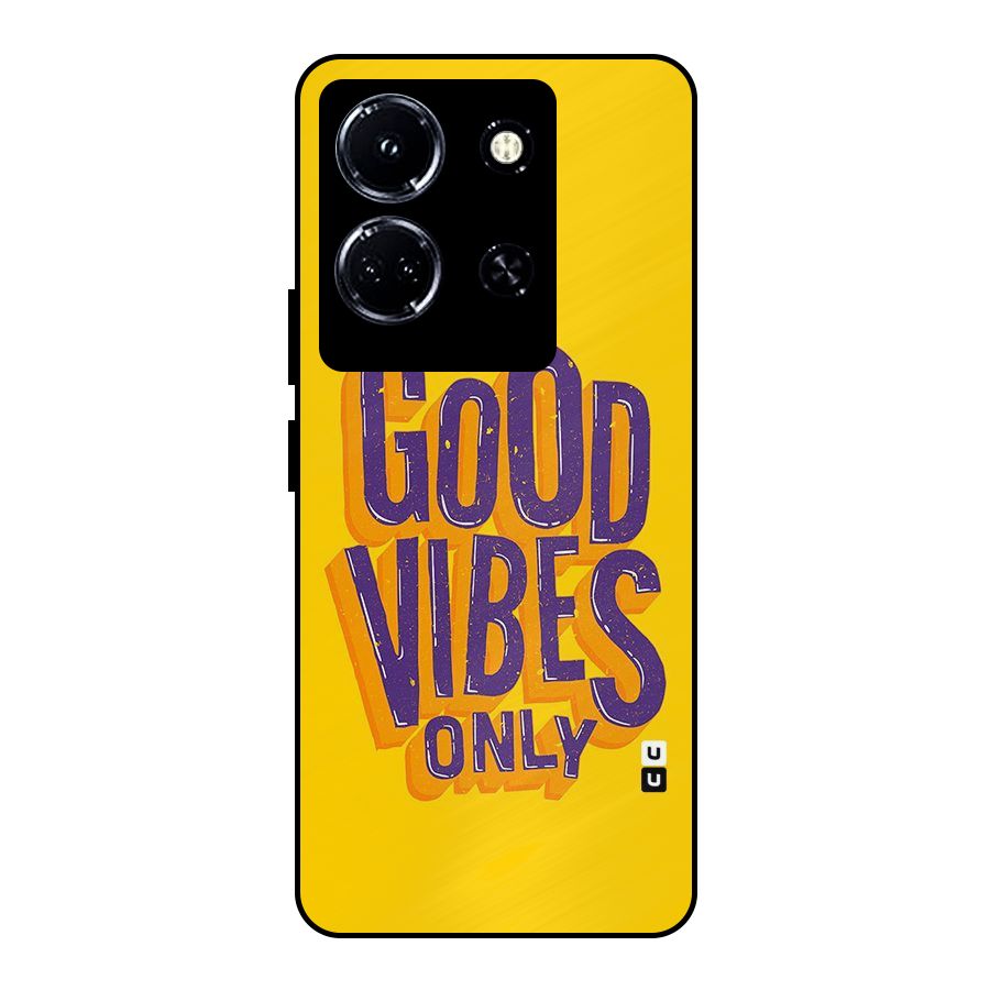 Happy Vibes Only Metal Back Case for Infinix Note 30 5G