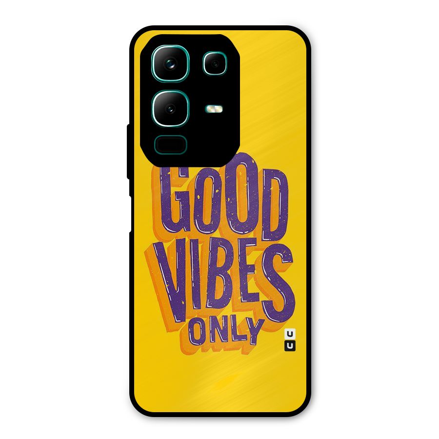 Happy Vibes Only Metal Back Case for Infinix Note 50x