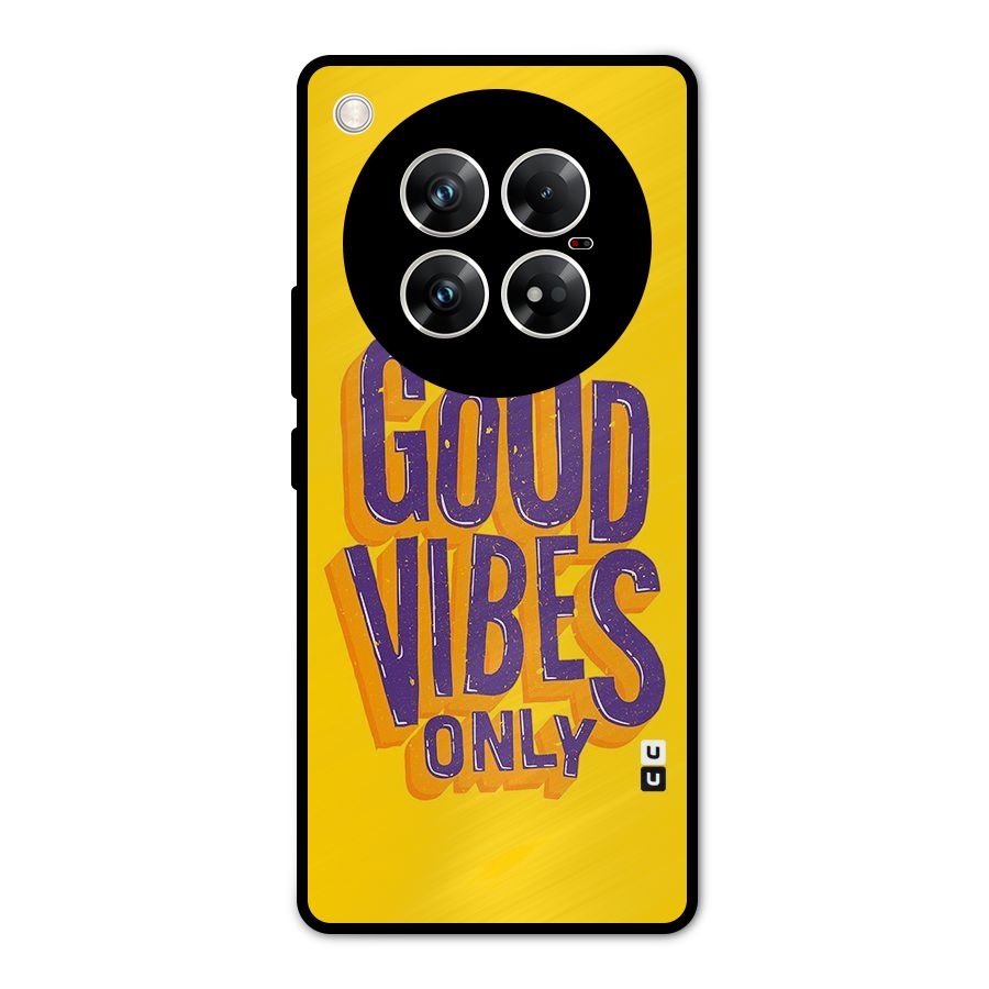 Happy Vibes Only Metal Back Case for Infinix Zero 40 5G