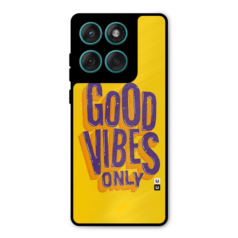 Happy Vibes Only Metal Back Case for Motorola Edge 60 Fusion