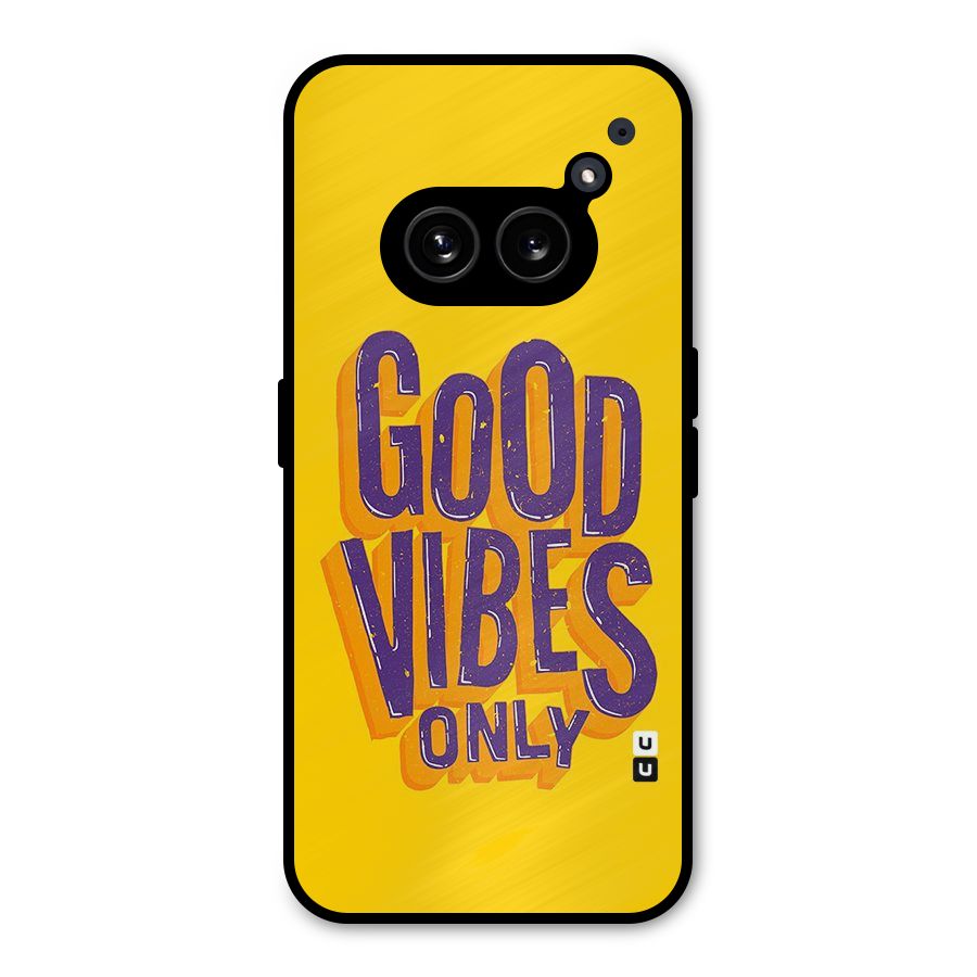 Happy Vibes Only Metal Back Case for Nothing Phone 2a Plus
