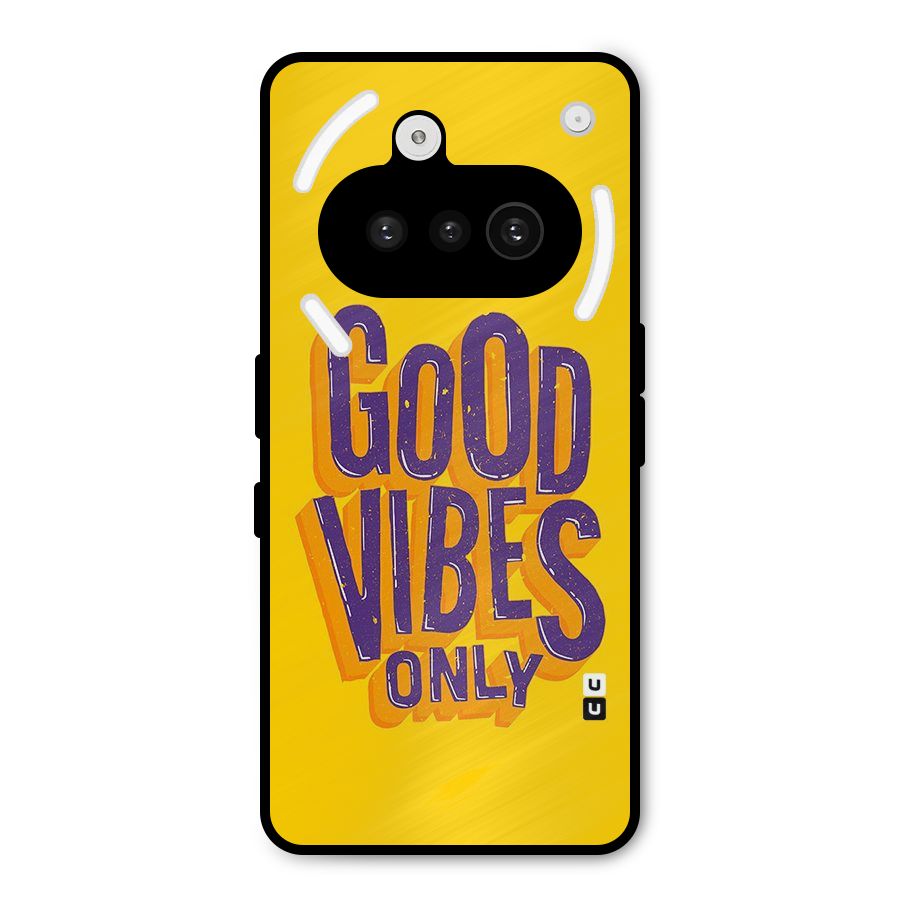 Happy Vibes Only Metal Back Case for Nothing Phone 3a