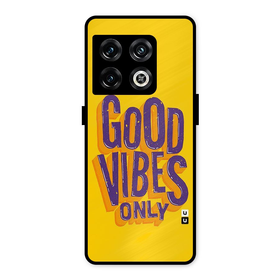 Happy Vibes Only Metal Back Case for OnePlus 10 Pro 5G