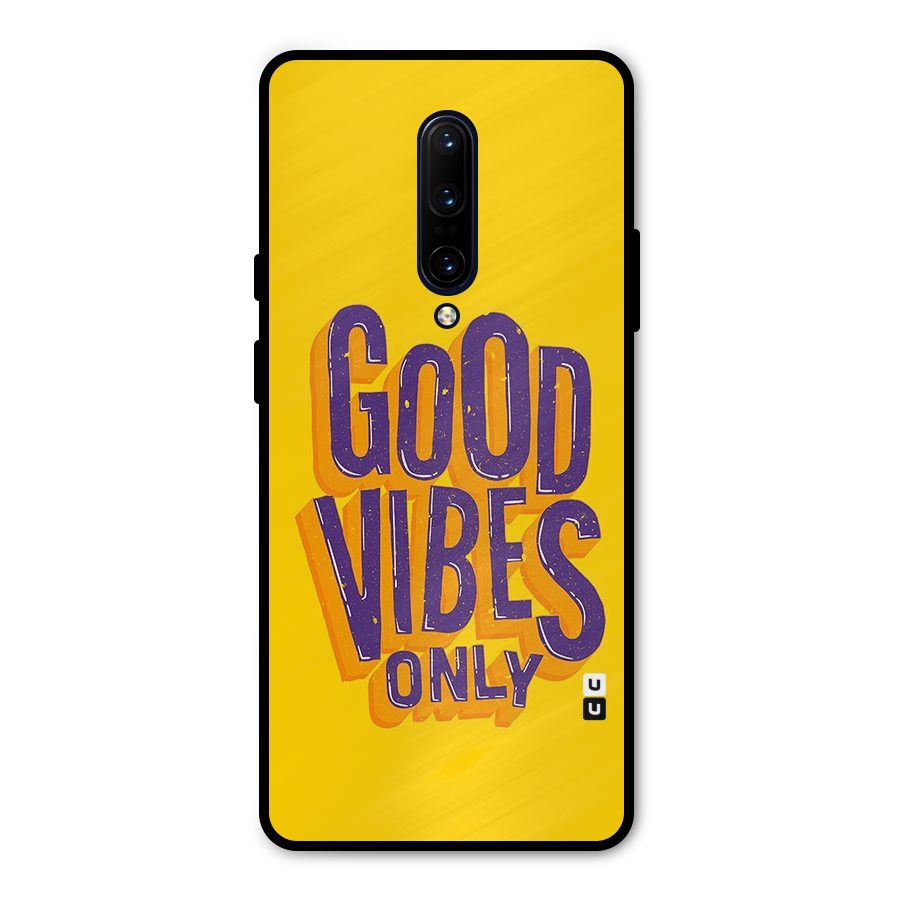 Happy Vibes Only Metal Back Case for OnePlus 7 Pro