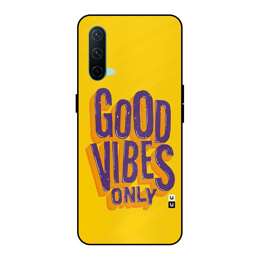 Happy Vibes Only Metal Back Case for OnePlus Nord CE 5G