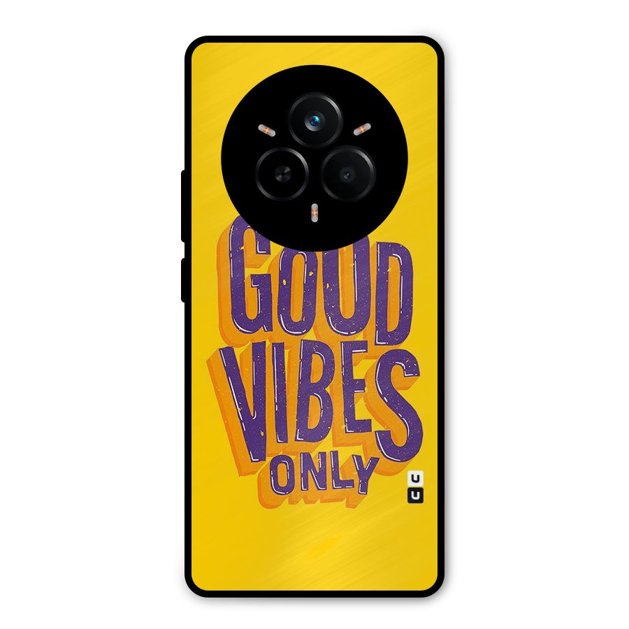 Happy Vibes Only Metal Back Case for Realme 14 Pro