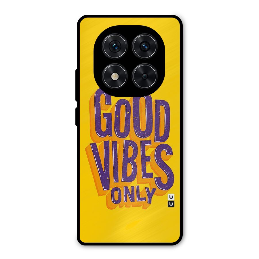 Happy Vibes Only Metal Back Case for Redmi Note 14 Pro 5G
