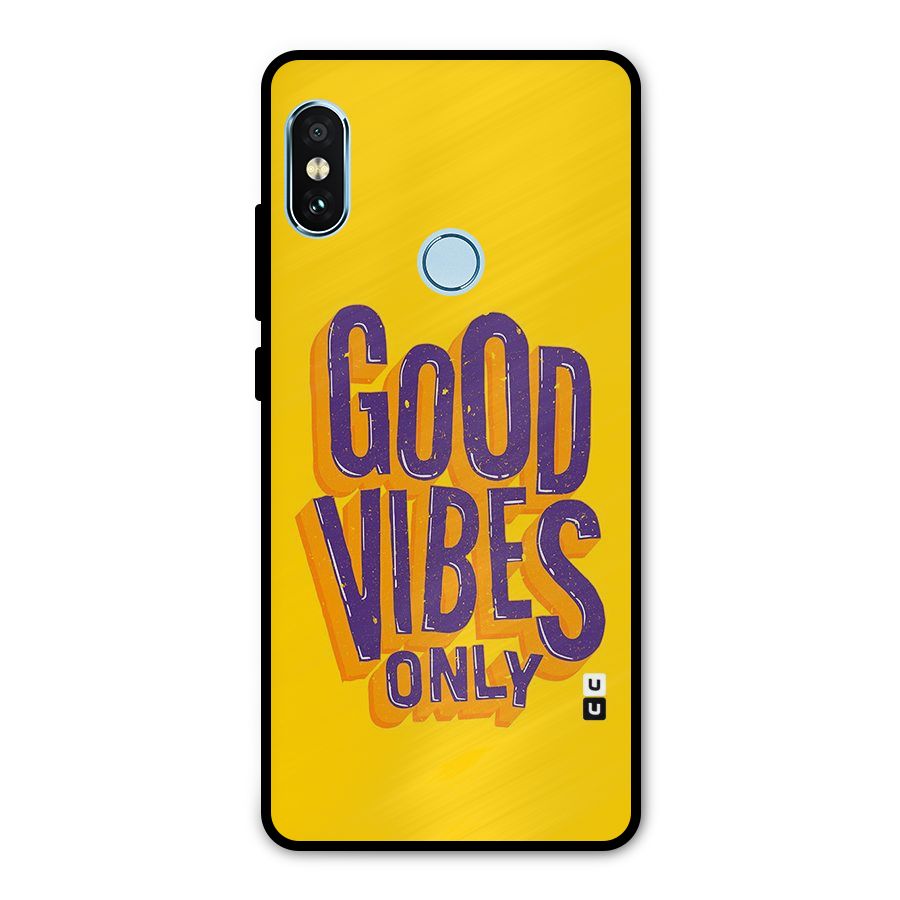 Happy Vibes Only Metal Back Case for Redmi Note 5 Pro