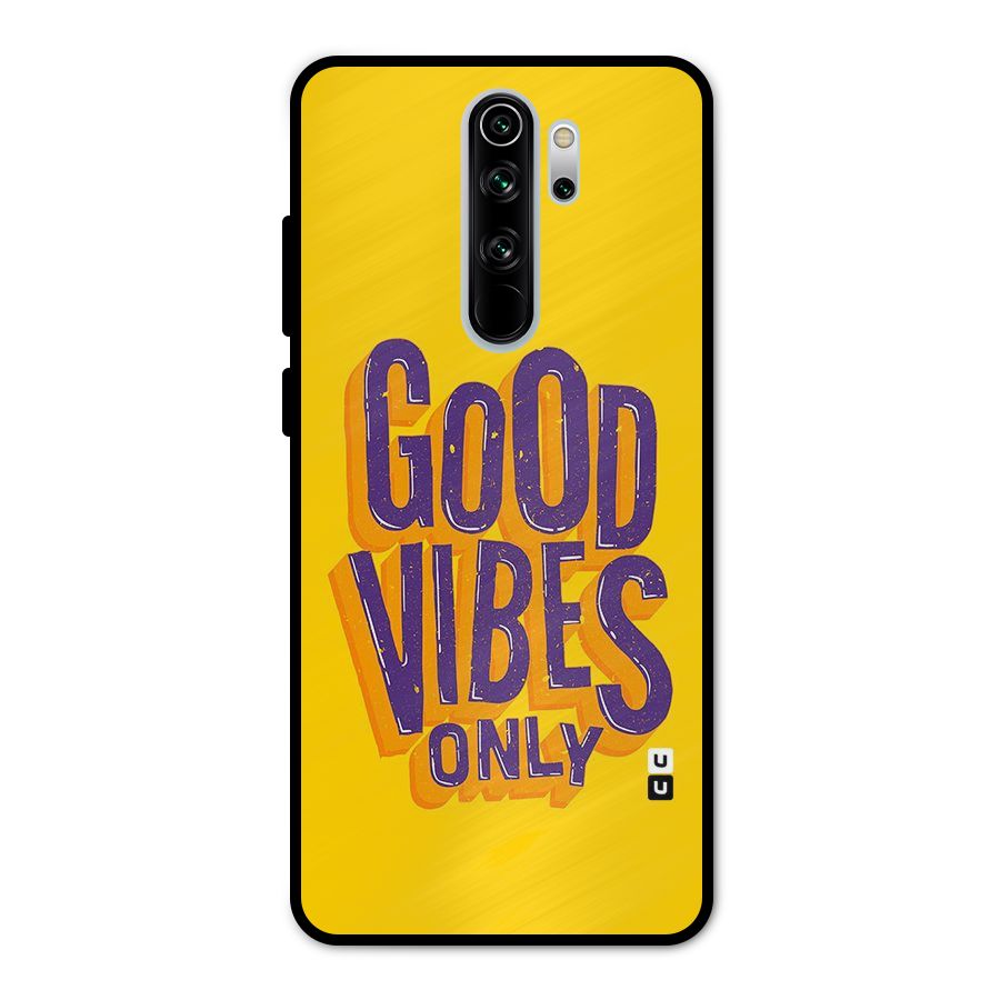 Happy Vibes Only Metal Back Case for Redmi Note 8 Pro