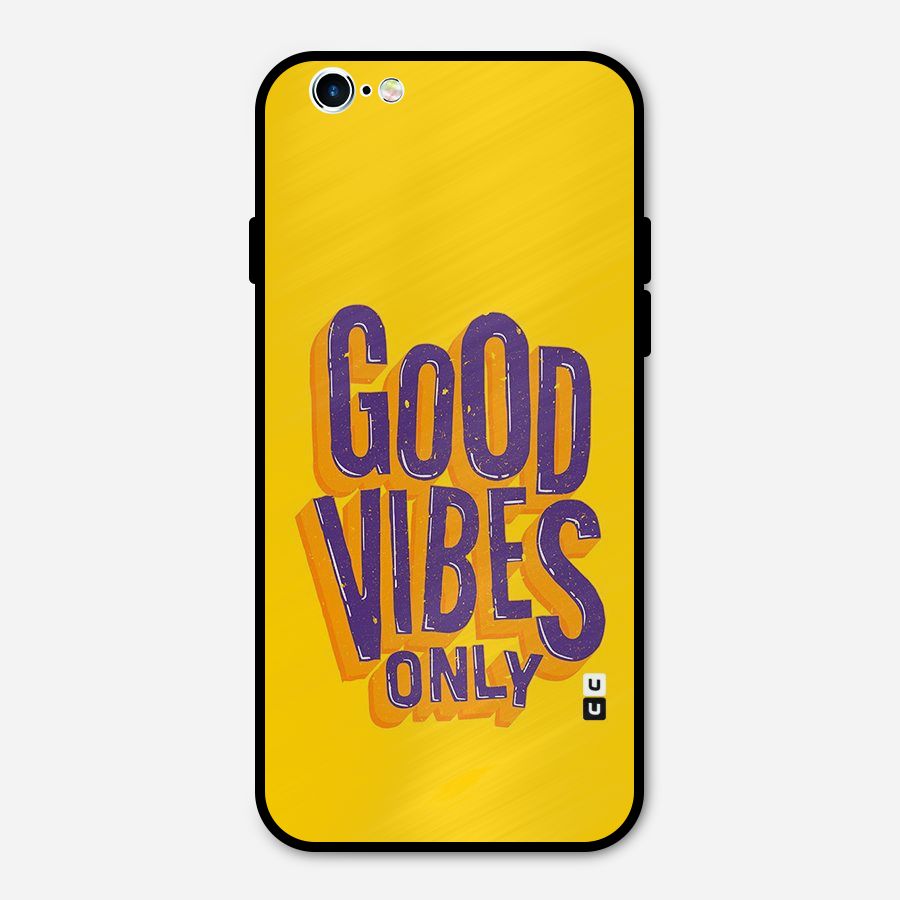 Happy Vibes Only Metal Back Case for iPhone 6 6s