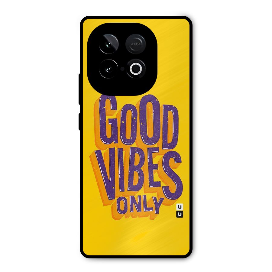 Happy Vibes Only Metal Back Case for iQOO Neo 10