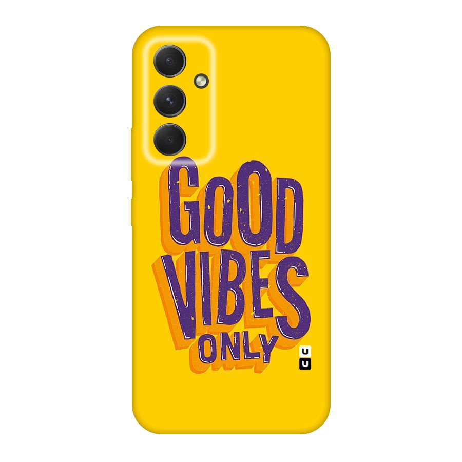 Happy Vibes Only Original Polycarbonate Back Case for Galaxy A54