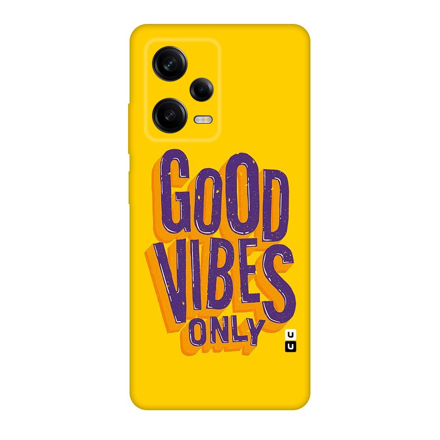Happy Vibes Only Original Polycarbonate Back Case for Redmi Note 12 Pro