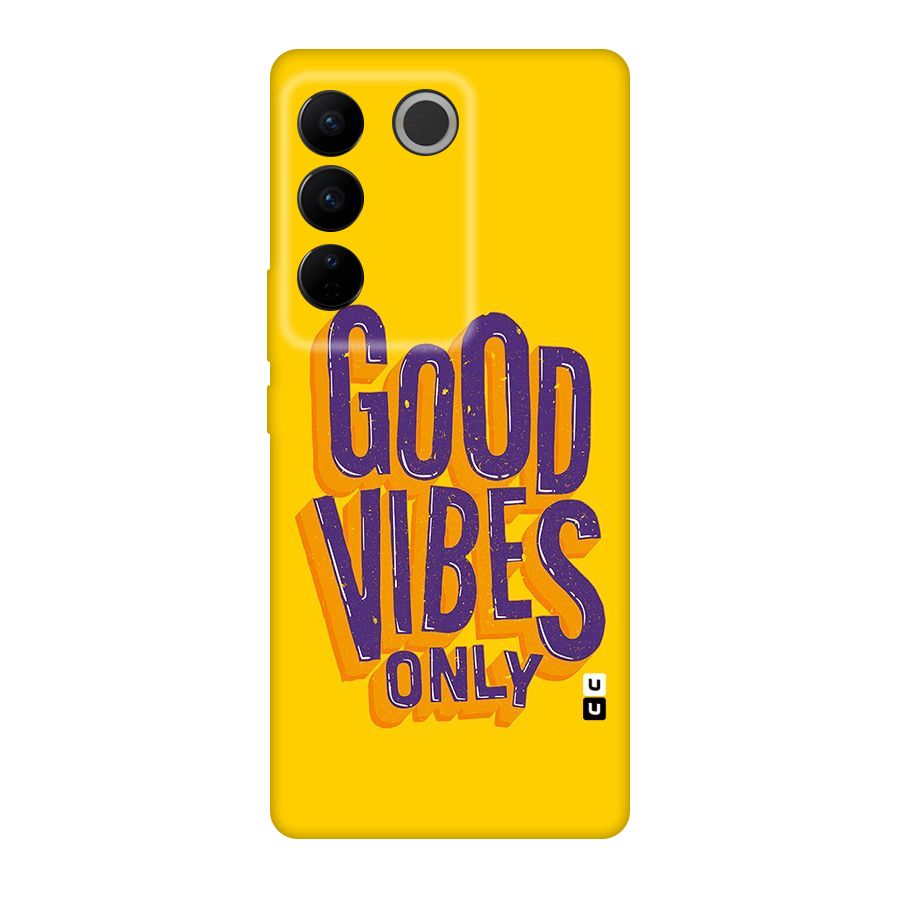 Happy Vibes Only Original Polycarbonate Back Case for Vivo V27