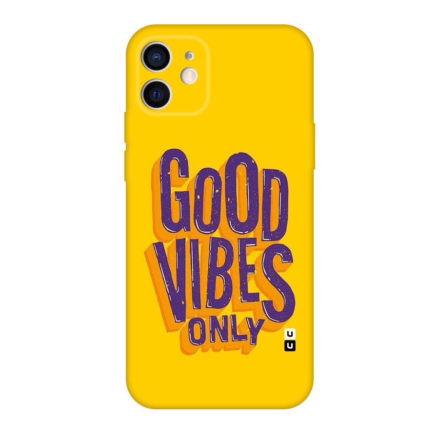 Happy Vibes Only Original Polycarbonate Back Case for iPhone 12