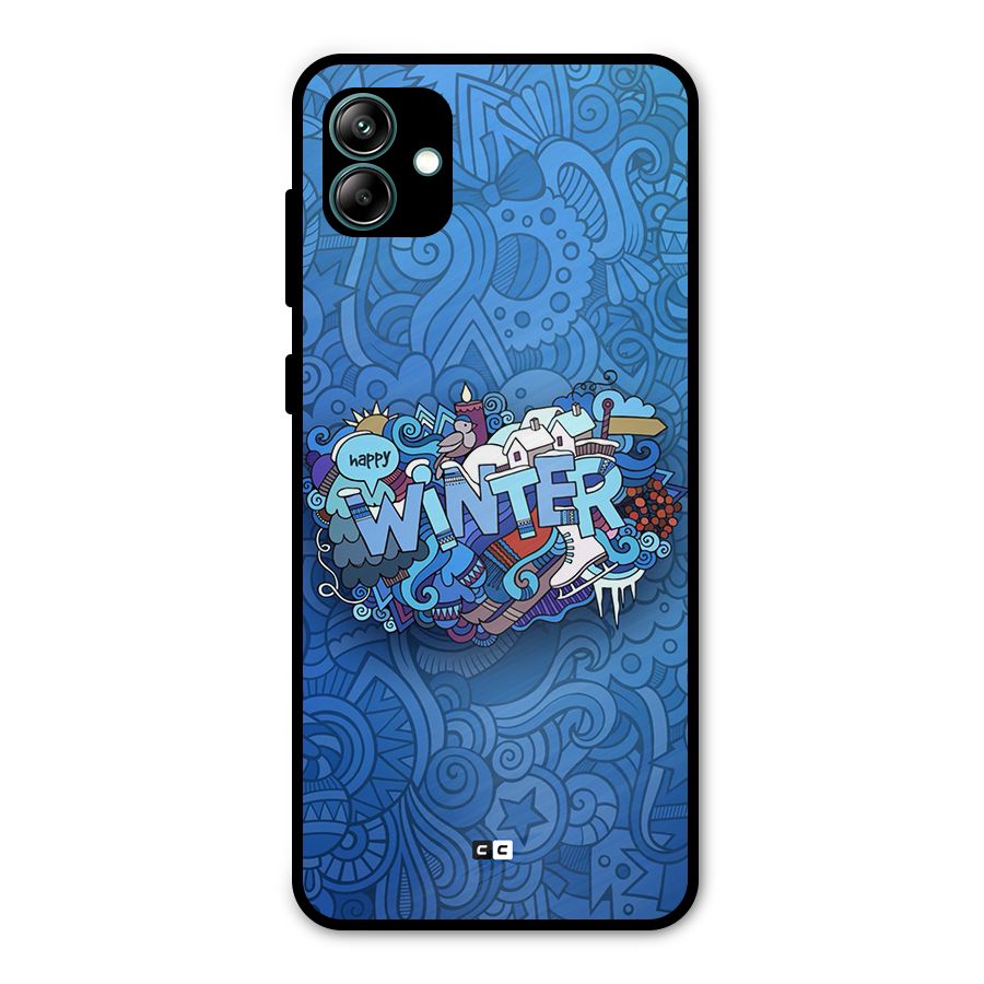 Happy Winter Metal Back Case for Galaxy A04