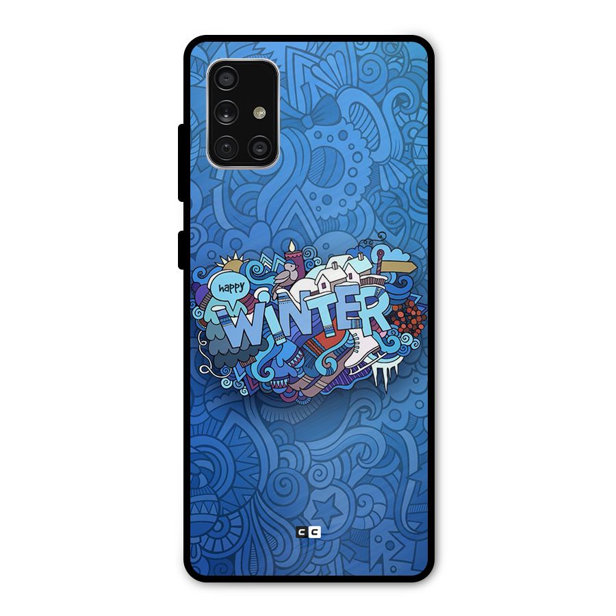 Happy Winter Metal Back Case for Galaxy A71