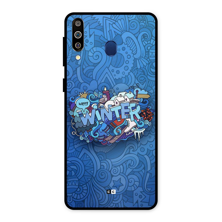Happy Winter Metal Back Case for Galaxy M30