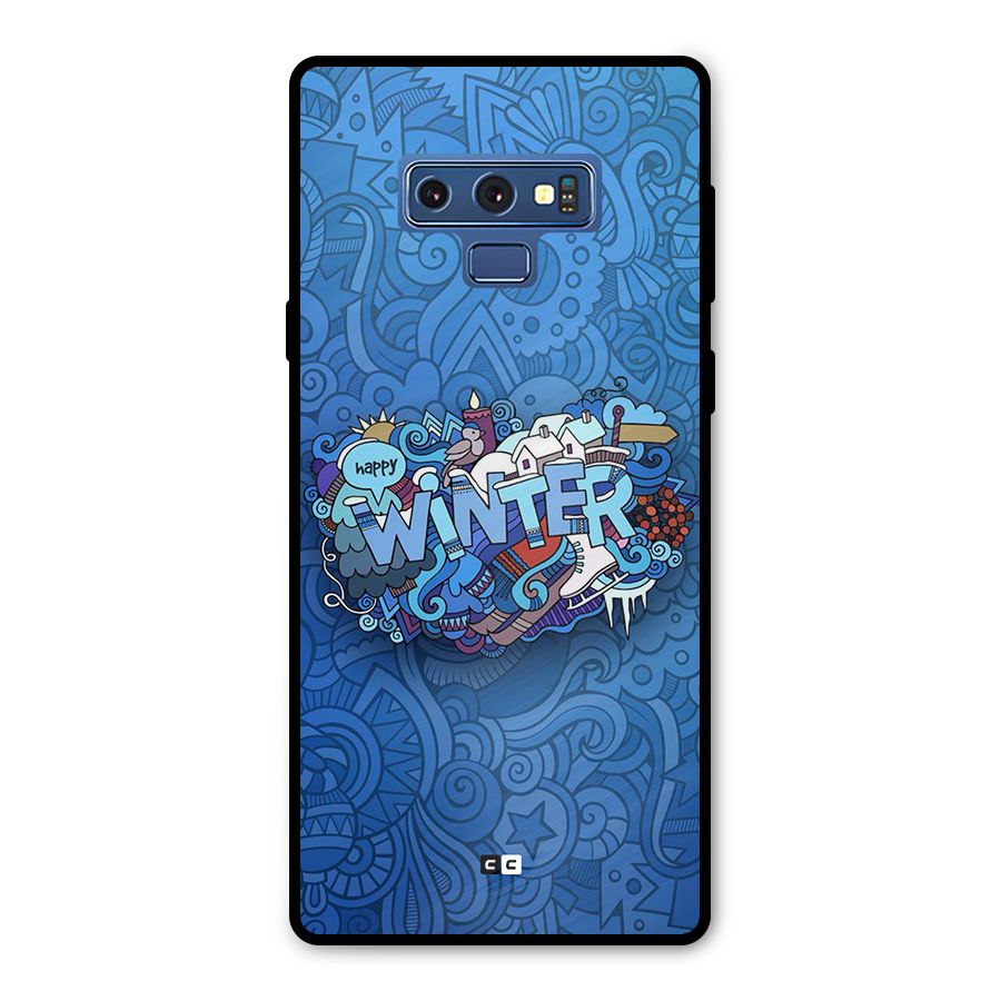 Happy Winter Metal Back Case for Galaxy Note 9
