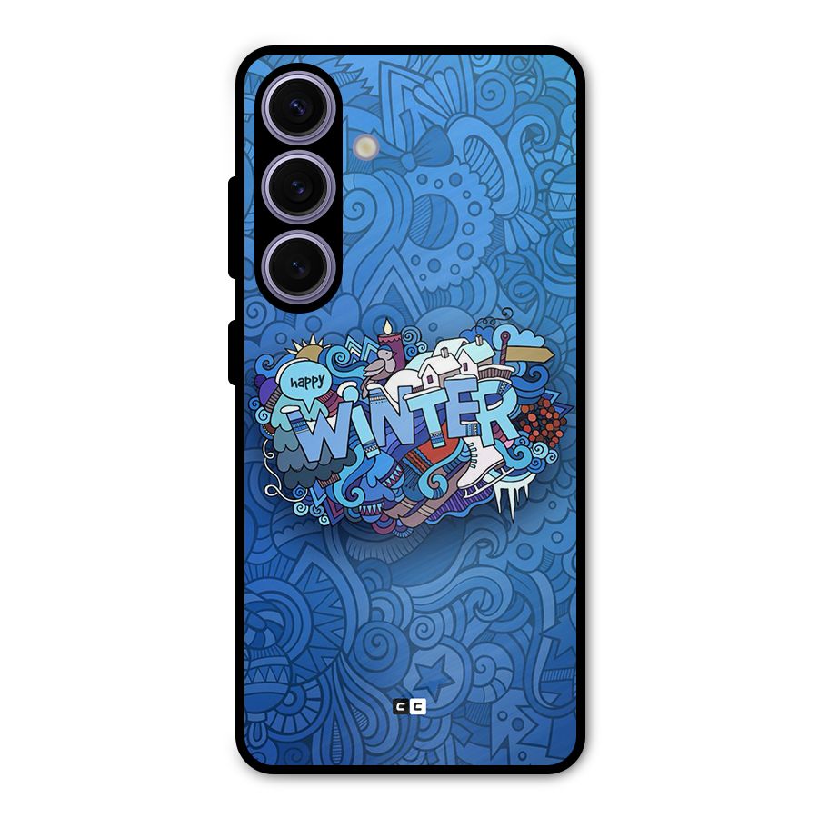 Happy Winter Metal Back Case for Galaxy S24