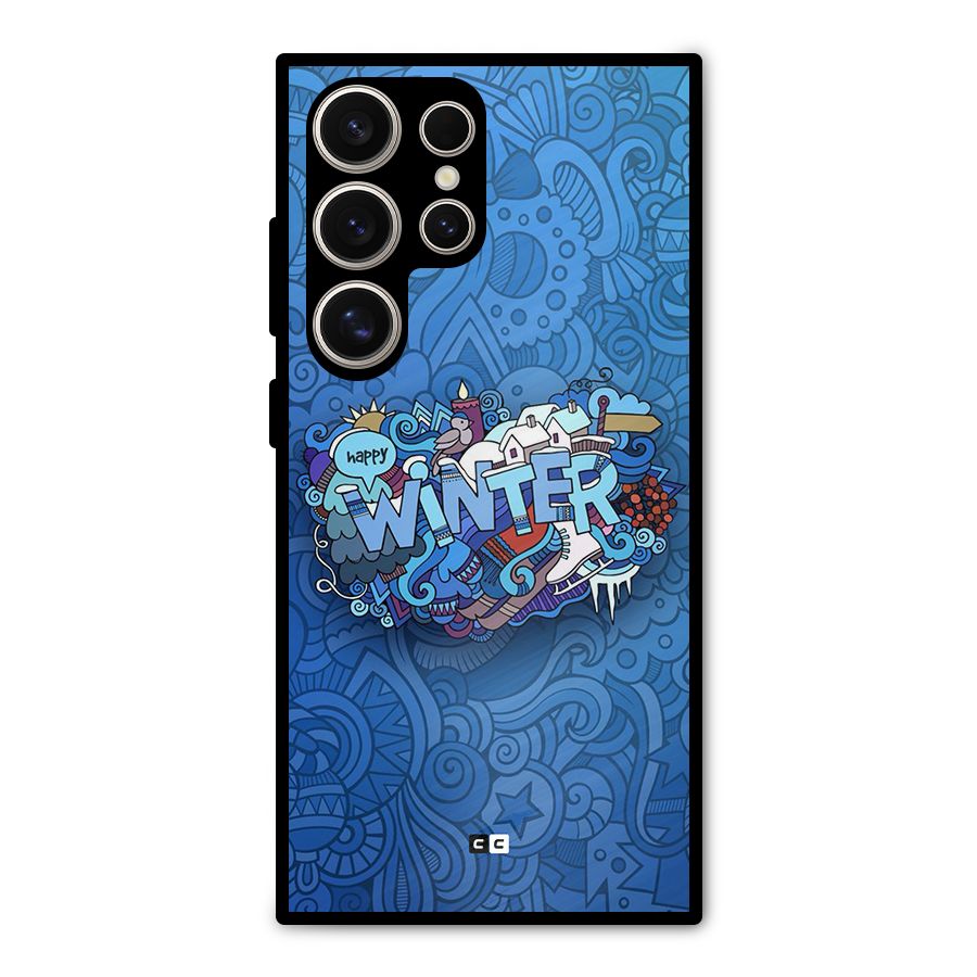 Happy Winter Metal Back Case for Galaxy S24 Ultra