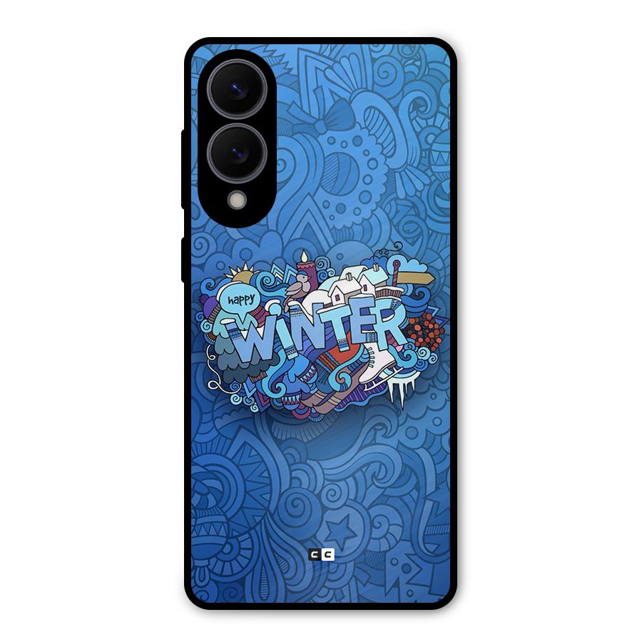 Happy Winter Metal Back Case for Galaxy S25 Edge