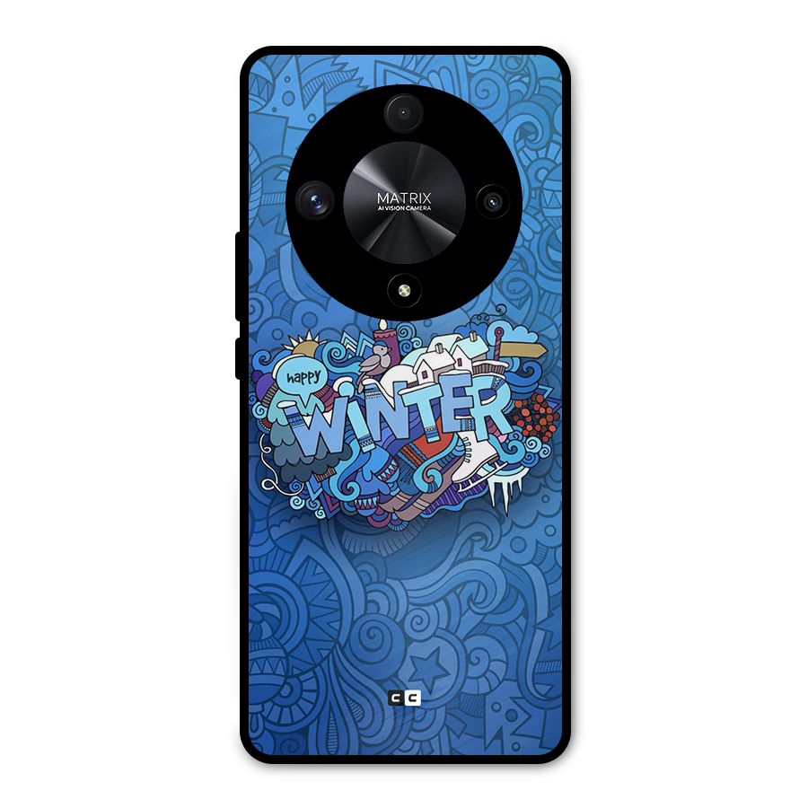 Happy Winter Metal Back Case for Honor X9b