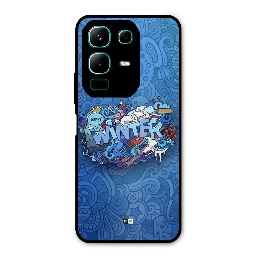 Happy Winter Metal Back Case for Infinix Note 50x